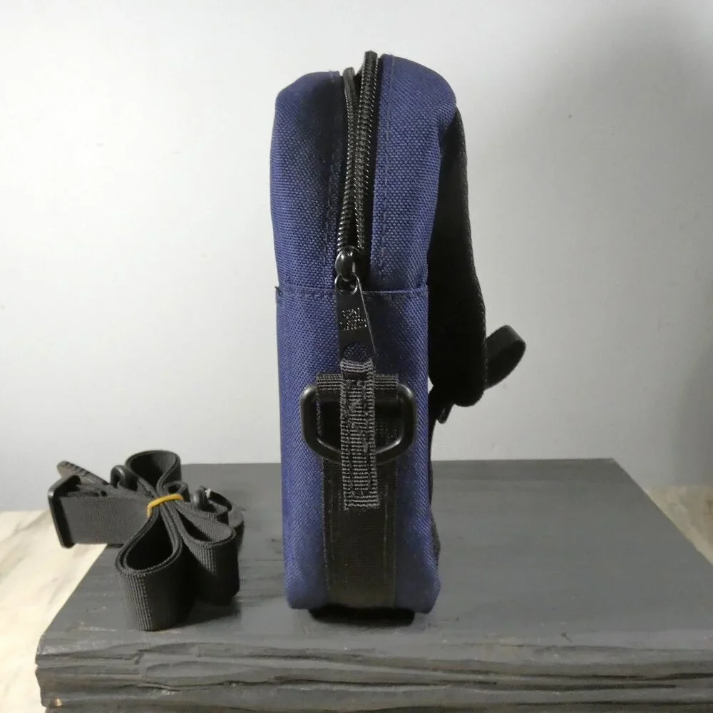 Ben Davis Waist, Shoulder Compartments Cross Body Bag Blue and Black